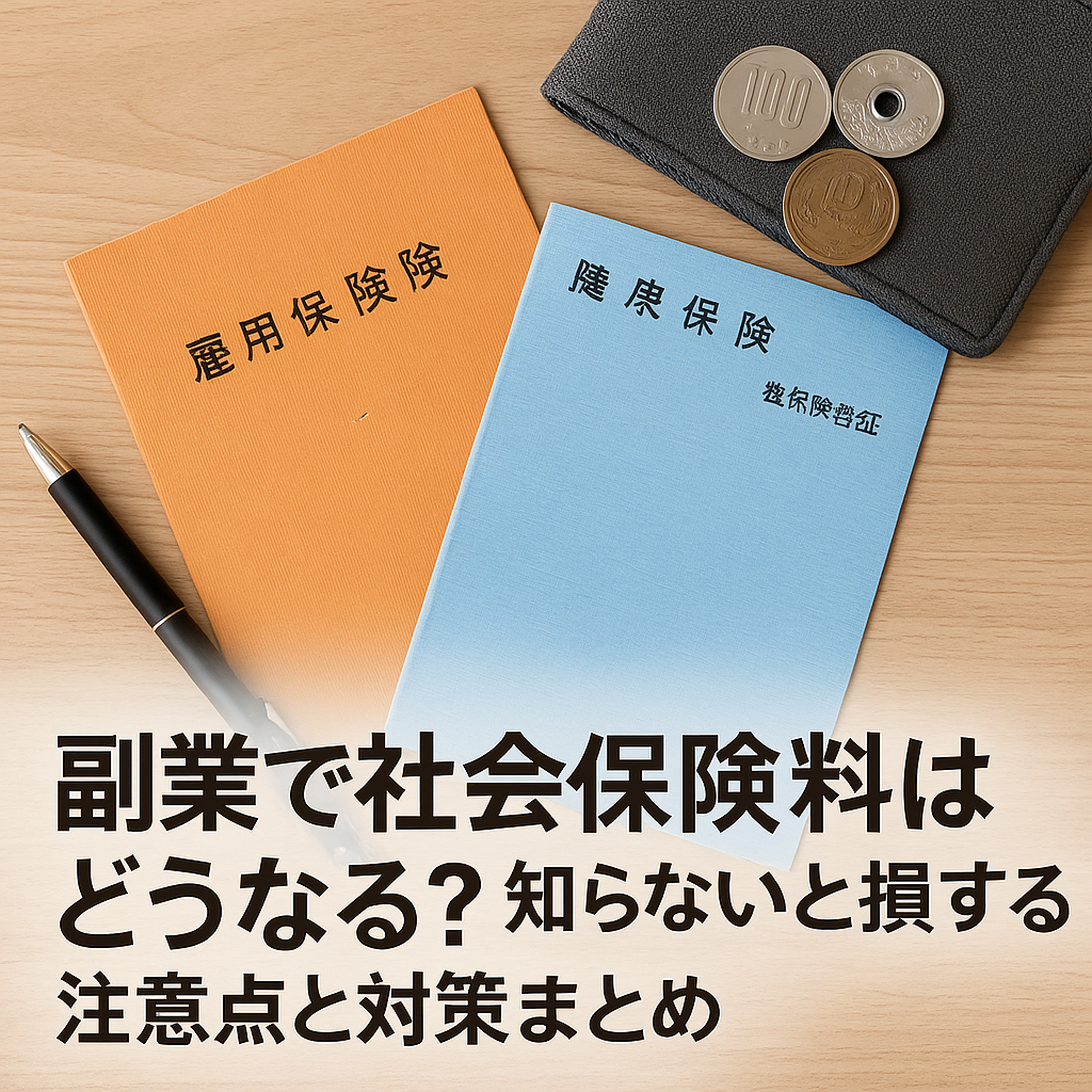 副業による社会保険料の注意点を考える会社員のイメージ
