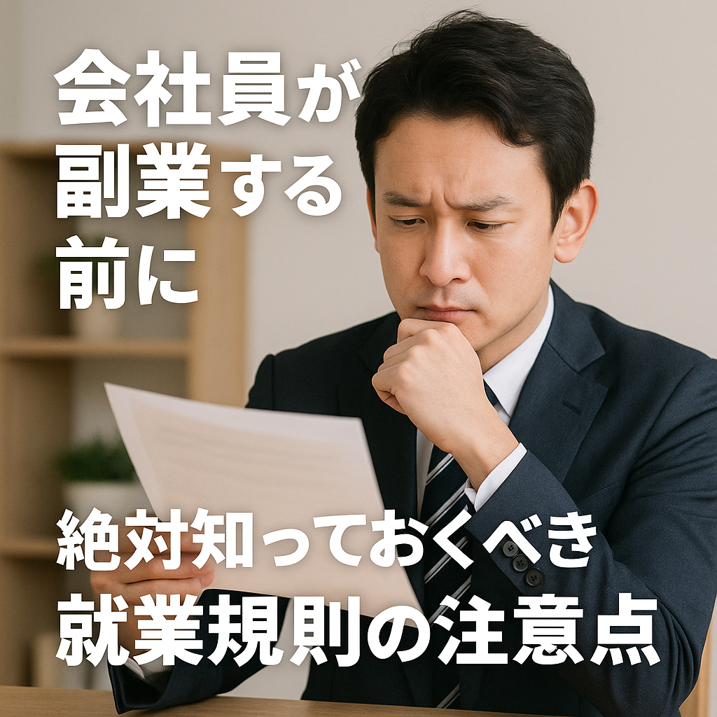 就業規則を確認する会社員のイメージ