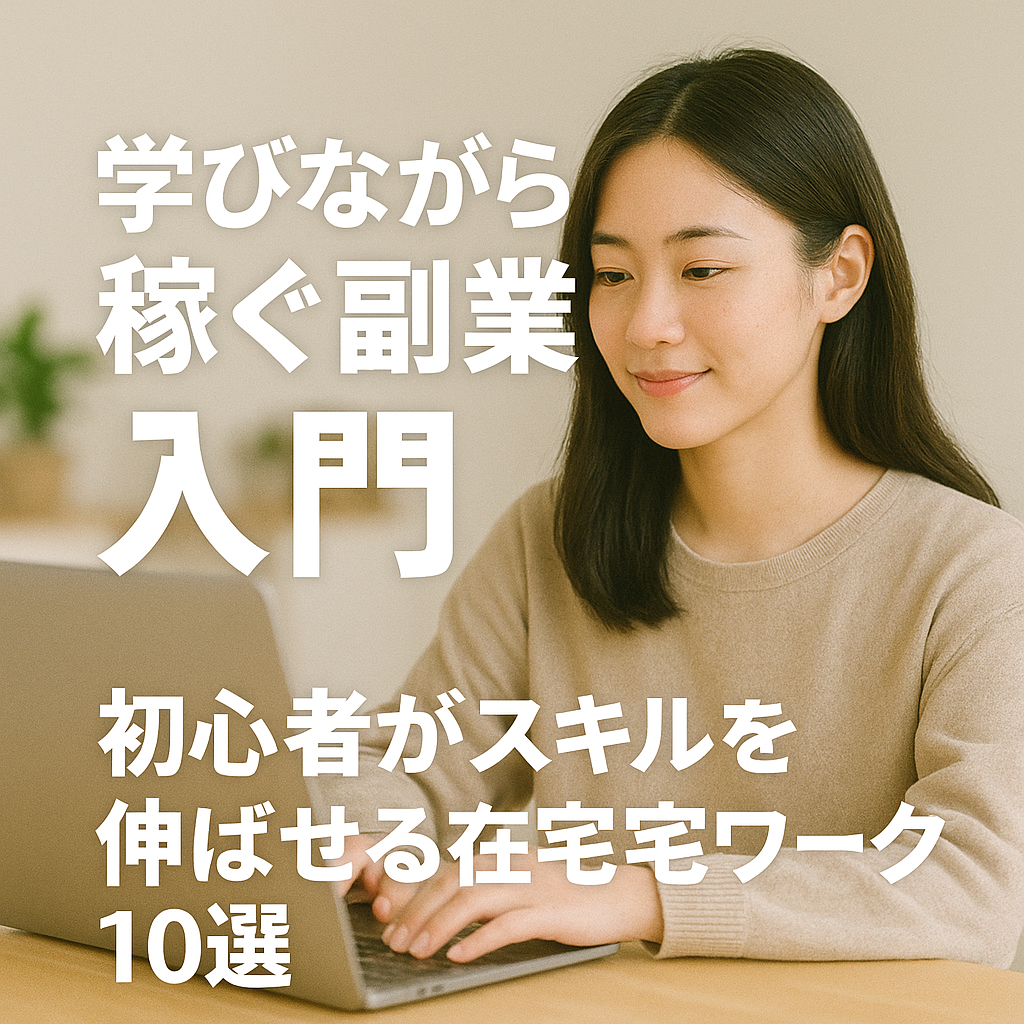 学びながら副業をする人のイメージ