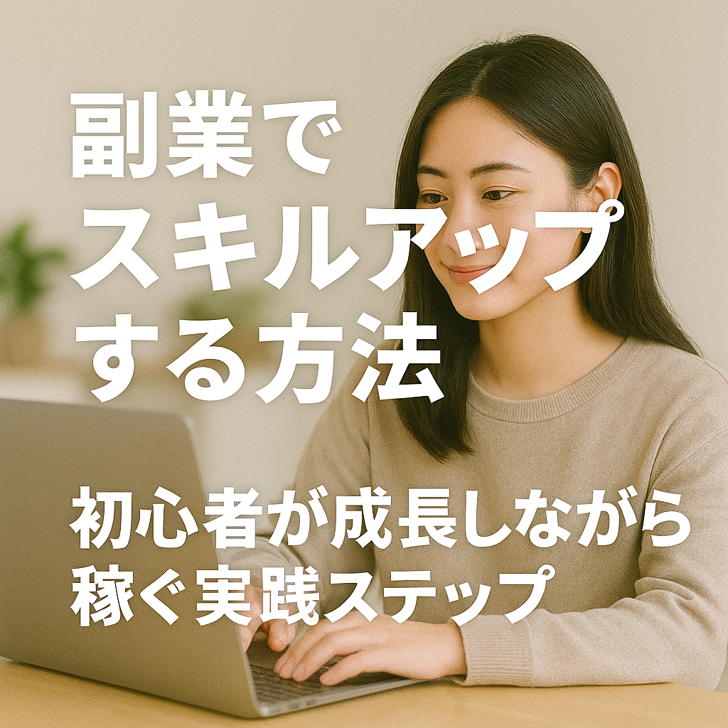 副業を通じてスキルアップする人のイメージ